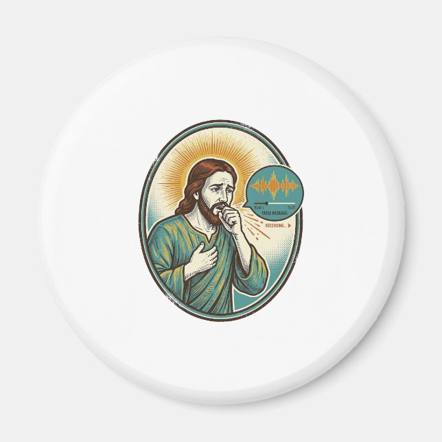 Imã Jesus Tossindo Nota de Voz de Audio Mensagem de Te (Frente)