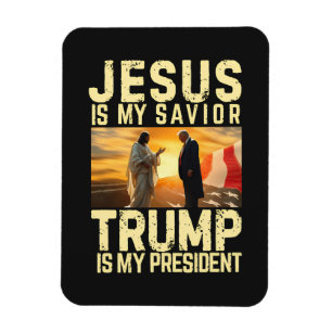 Ímã Jesus Trump - Jesus É Meu Senhor Salvador