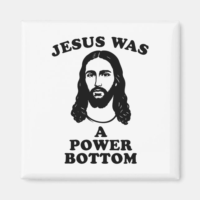 Imã Jesus Was A Power Bottom Funny Pride Christmas Gag (Frente)