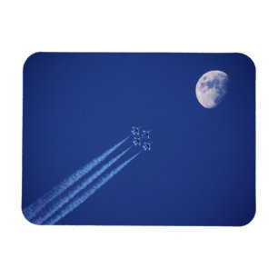 Ímã Jets Próximo à Lua   Colúmbia Britânica