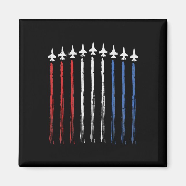 Imã Jets Us Flag Independence 4 De julho Pat (Frente)