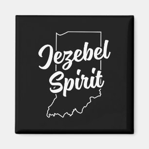 Imã Jezebel Spirit Funny Indiana Pride Blue Dot Em A R