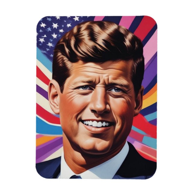 Ímã JFK John F. Kennedy Inspiração Motivacional (Vertical)