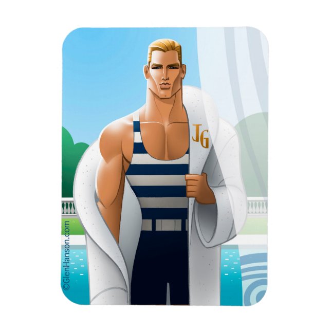 Ímã "JG" Premium Flexi Magnet de Glen Hanson (Vertical)