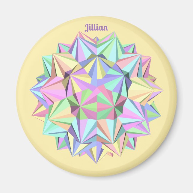 IMÃ JILLIAN ~ POLYHEDRA ~ PASTEL~ (Frente)