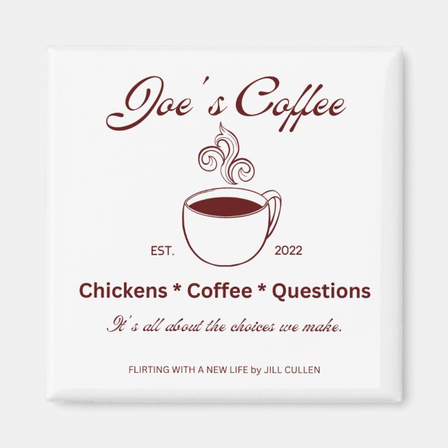 Imã Jill's Coffee Magnet do FWANL de Jill Cullen (Frente)