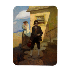 Ímã Jim Hawkins sai de casa por Newell Convers Wyeth