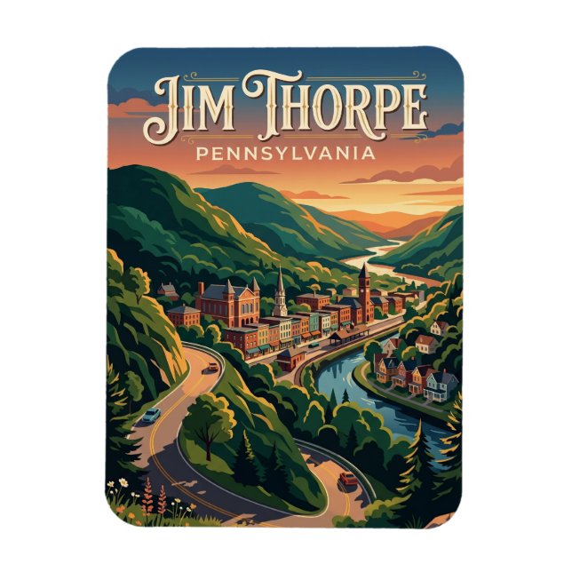 Ímã Jim Thorpe EUA (Vertical)