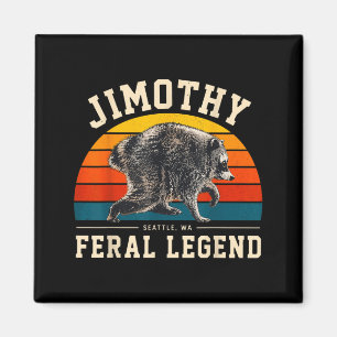 Imã Jimothy Feral Legend Meme Engraçado Guaxinim