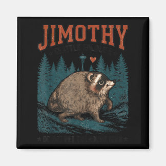 Imã Jimothy Guaxinim Lixo Engraçado Panda Seattle Vida