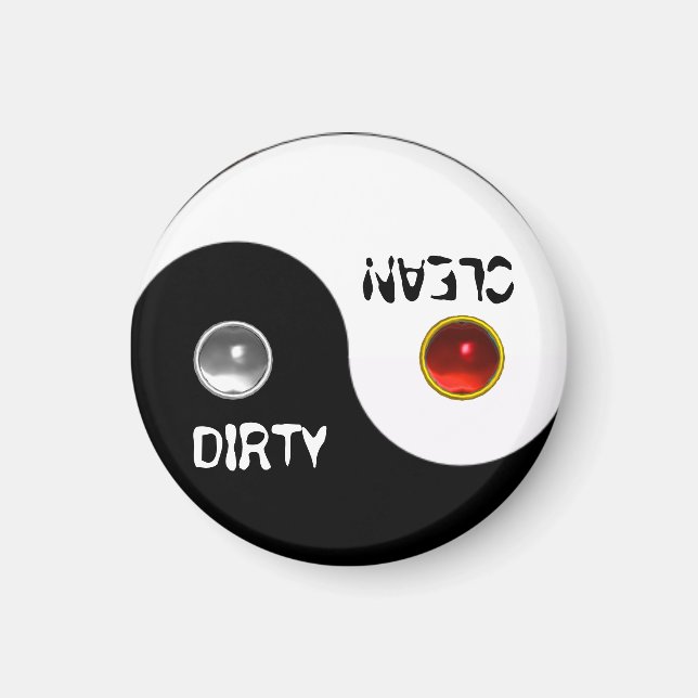 IMÃ JIN JANG DIRTY CLEAN DISHWASHER MAGNET (Frente)