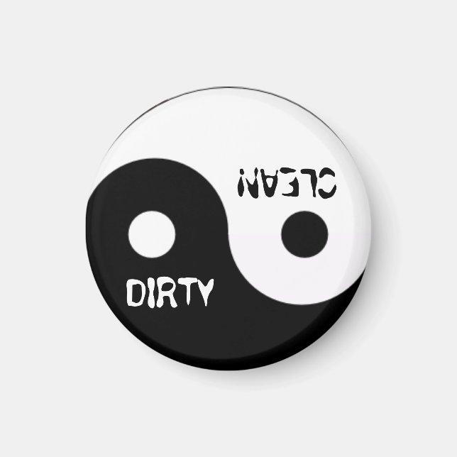 IMÃ JIN JANG DIRTY CLEAN DISHWASHER MAGNET (Frente)