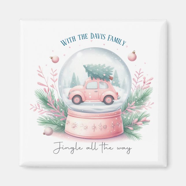 Imã Jingle All the Way Christmas Magnet (Frente)