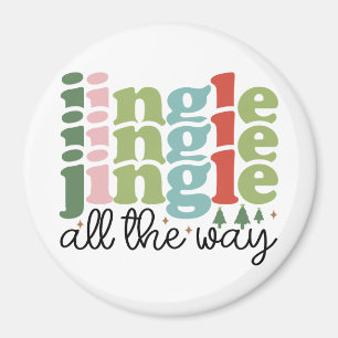 Imã Jingle até os feriados de Natal Retro Groovy