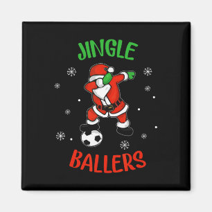 Imã Jingle Ballers Futebol de Natal Futebol Santa