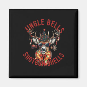 Imã Jingle Bells Shotgun Shells Caçador Engraçado