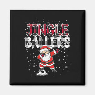 Imã Jingle Llers Papai Noel Futebol de Natal Xadrez