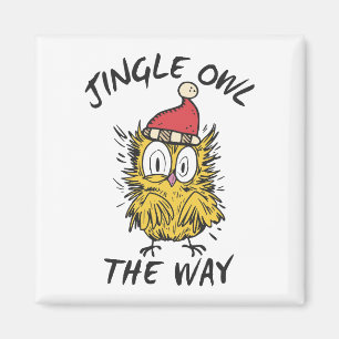 Imã Jingle Owl do jeito que Papais noeis Engraçados Co