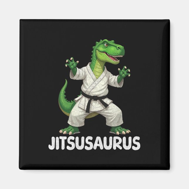 Imã Jitsusaurus Dinossauro Karatê Artes Marciais Diver (Frente)