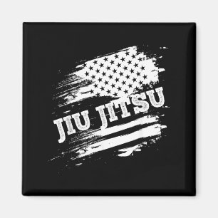 Imã Jiu Jitsu Brasileiro Bandeira Americana EUA Srs Ar