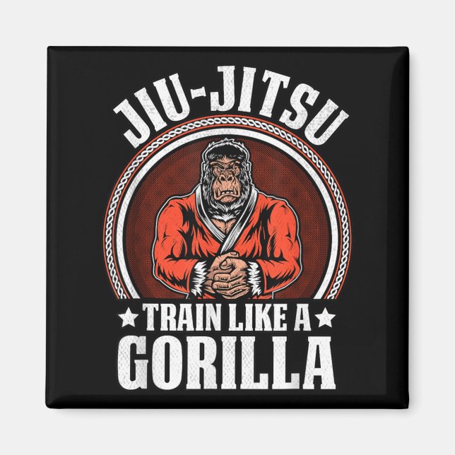 Imã Jiu-Jitsu Brasileiro BJJ treine como um Gorila (Frente)