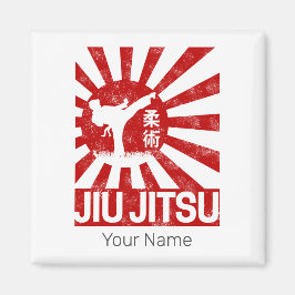 Imã Jiu Jitsu Fighter Japonês Vintage Artes Marciais