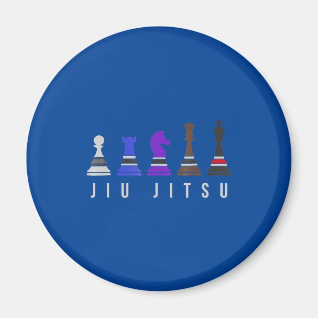 Imã jiu jitsu treinando xadrez, presente bjj com texto (Frente)