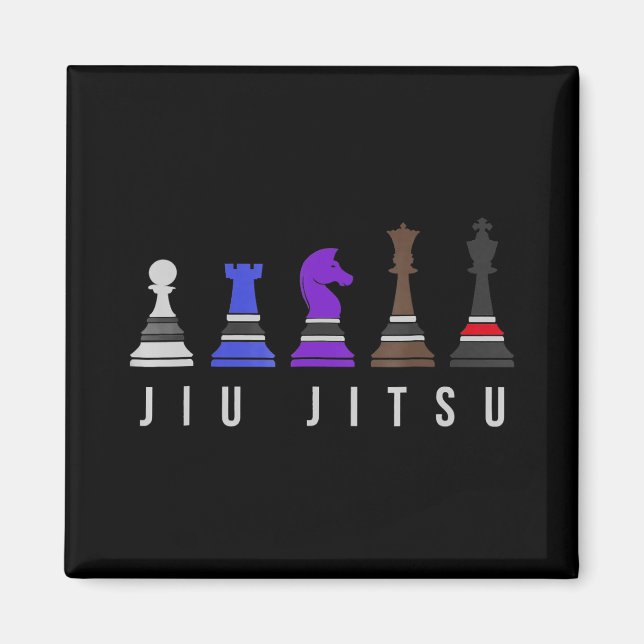 Imã jiu jitsu treinando xadrez, presente bjj com texto (Frente)