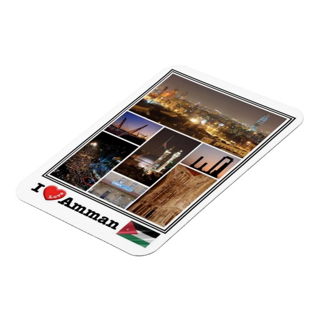 Ímã JO Jordan - Amã - Eu Amo Mosaico - Magnet (Left Side)