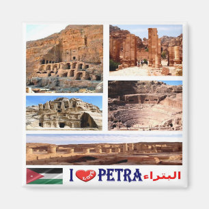 Imã JO - Jordânia - Petra - I Love - Collage