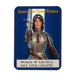 Ímã Joana d'Arc: A Donzela de Orléans, Heroína Cavalei