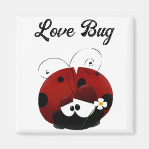 Imã Joaninha Bug Cute Cartoon Dia dos Namorados Camise