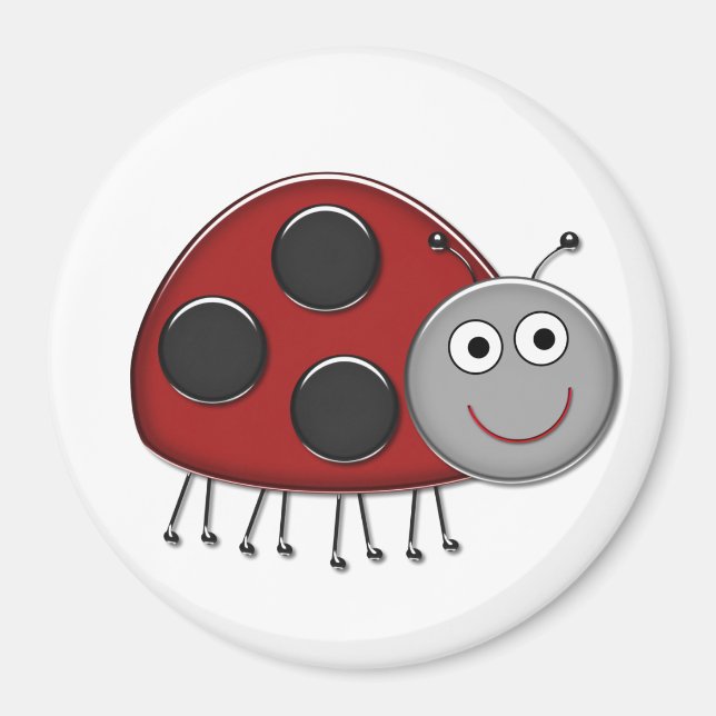 Imã Joaninha Vermelha (Frente)
