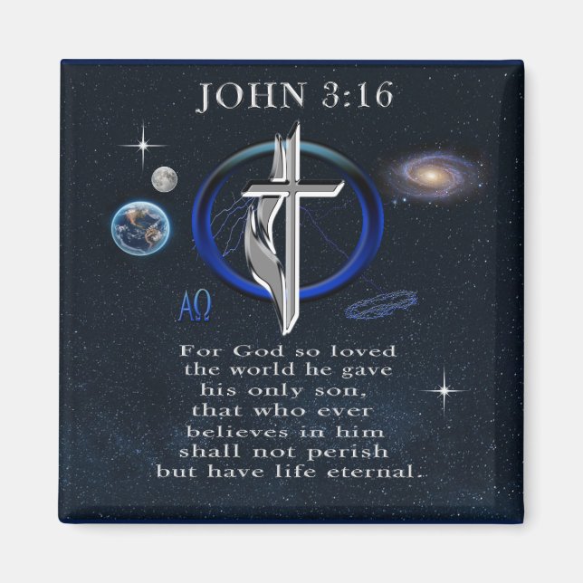 Imã João 3:16 cristão  (Frente)