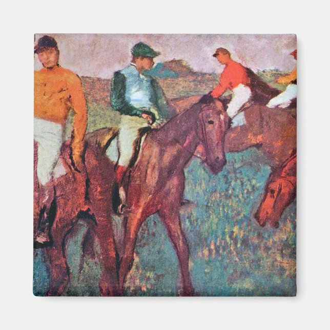 Imã Jockey e Horse, Edgar Degas (Frente)