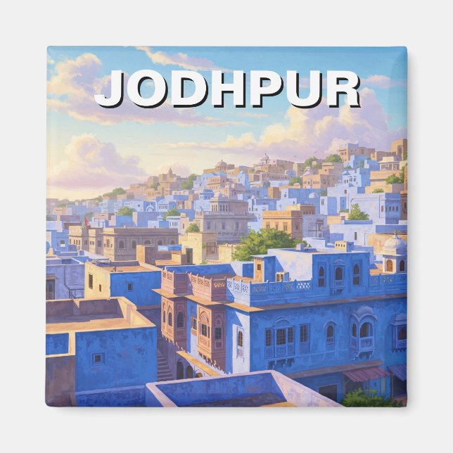 Imã Jodhpur India Blue houses (Frente)