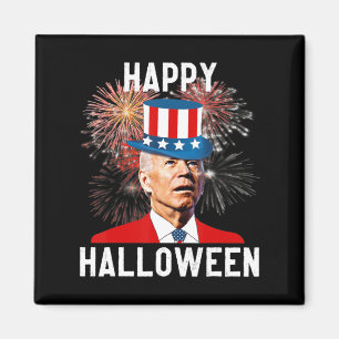 Imã Joe Biden Feliz Halloween Para Diversão Em Julho