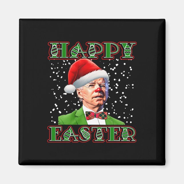 Imã Joe Biden Natal Divertido Confuso Páscoa Biden  (Frente)