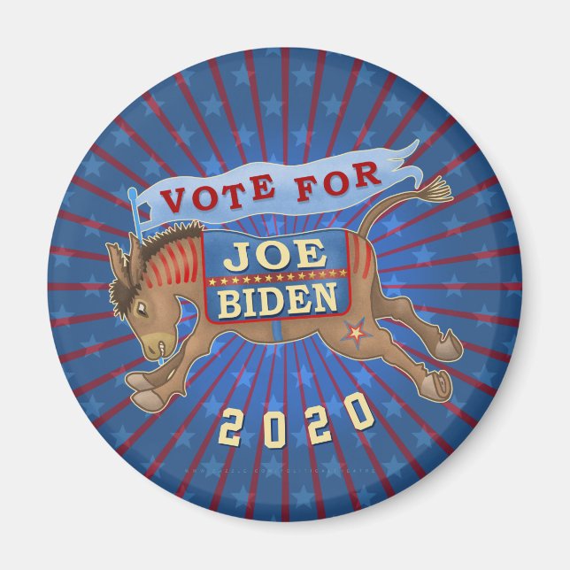 Imã Joe Biden para o Presidente 2020 Democrat Donkey (Frente)