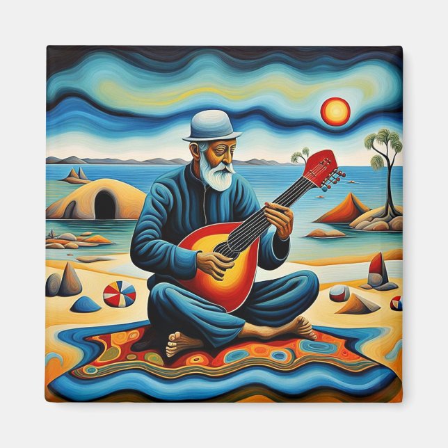 Imã Jogador Bouzouki (Frente)