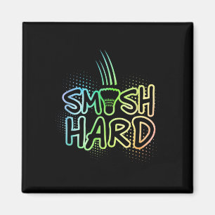 Imã Jogador de Badminton do Gráfico do Duro Smash Joga