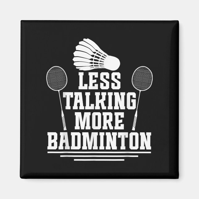 Imã Jogador de Badminton Menos Falando (Frente)