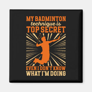 Imã Jogador de Badminton Minha Técnica de Badminton
