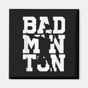 Imã Jogador de Badminton Tiro Raquete Volante Jogo Atl