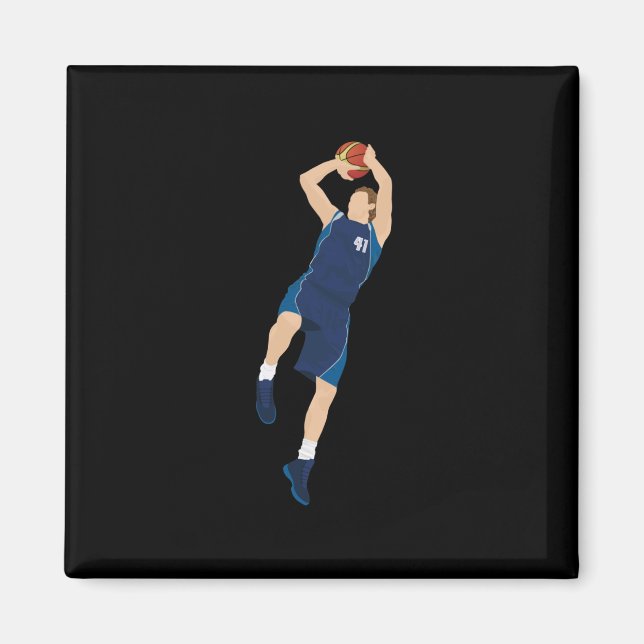 Imã Jogador de Basquete 3 Pontos (Frente)