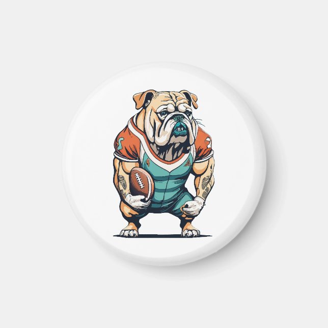 Imã Jogador de Basquete Amante de Cachorros (Frente)