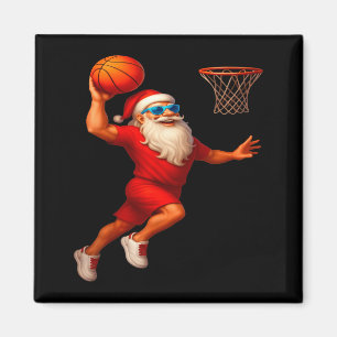 Imã Jogador de Basquete Legal do Papai Noel Afundando