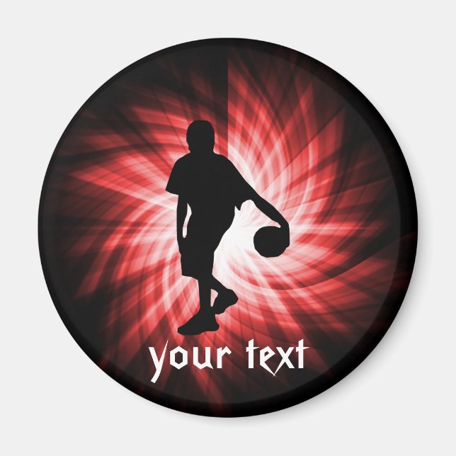 Imã Jogador de Basquete; Vermelho (Frente)