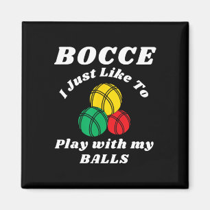 Imã Jogador de Bocha Dito de Humor Divertido