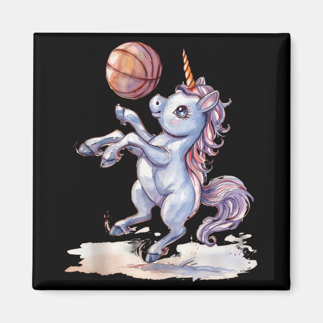 Imã Jogador de bola de basquete U, de basquetebol Trab (Frente)